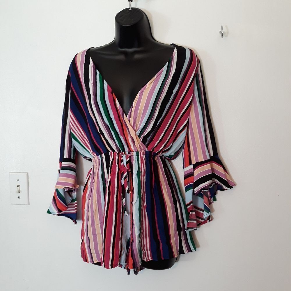 Express striped romper